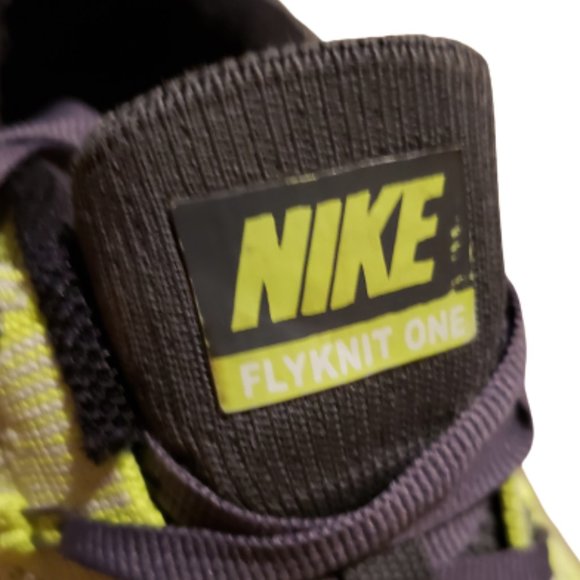 Nike Flyknit One Running Shoes Sneakers Volt Green / Gray Women's 8.5 Pre-owned - Picture 7 of 11
